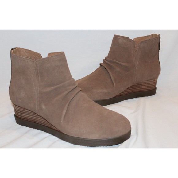 DANSKO WOMEN'S STEPHANIE WATERPROOF MOREL SUEDE BACK ZIP ANKLE BOOTS EU 41 - Picture 2 of 7